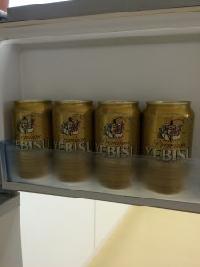 暑い(^_^;)ビールでキューと