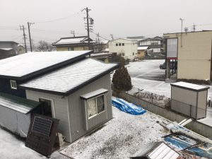 ⛄　諏訪市内も白くなりました　⛄